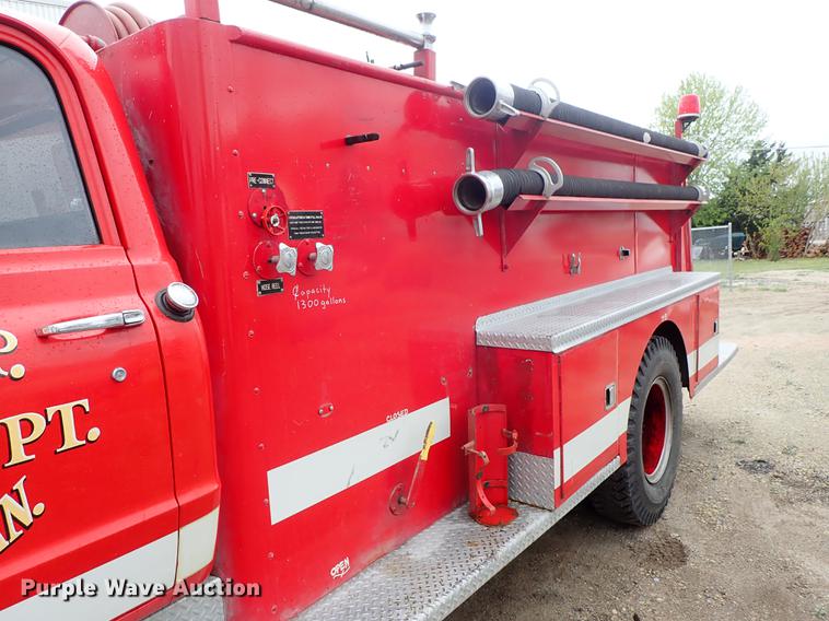 image for item DF1137 1970 Chevrolet C60 fire truck