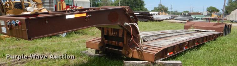 image for item DG1101 1995 Talbert T3DW-80K-HR6-T1 lowboy equipment trailer