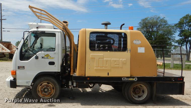 image for item DG1125 2003 GMC W5500 TrucKat flatbed truck