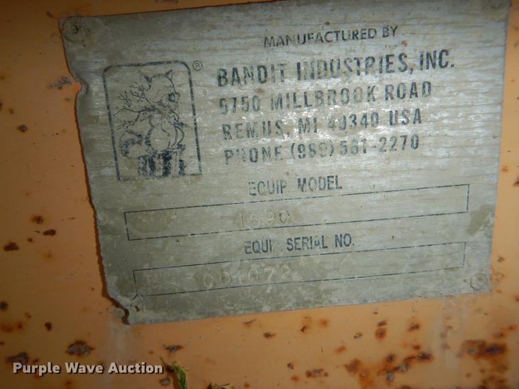 image for item DG1165 2003 Bandit 1590 wood chipper