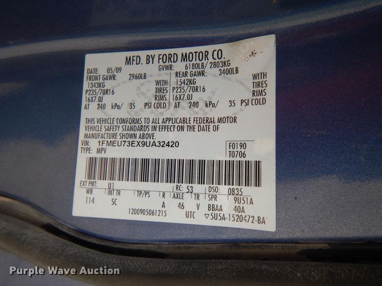 image for item DG4756 2009 Ford Explorer SUV
