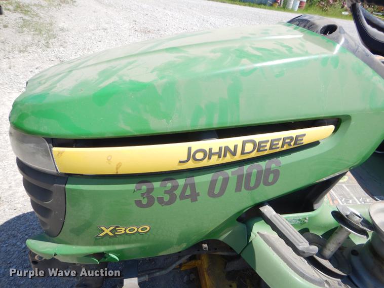image for item ED9291 John Deere X300 lawn mower