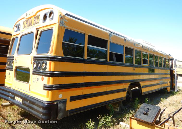 image for item ED9302 2002 GMC B7 Blue Bird school bus