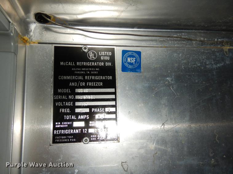 image for item ED9306 McCall 4045 refrigerator