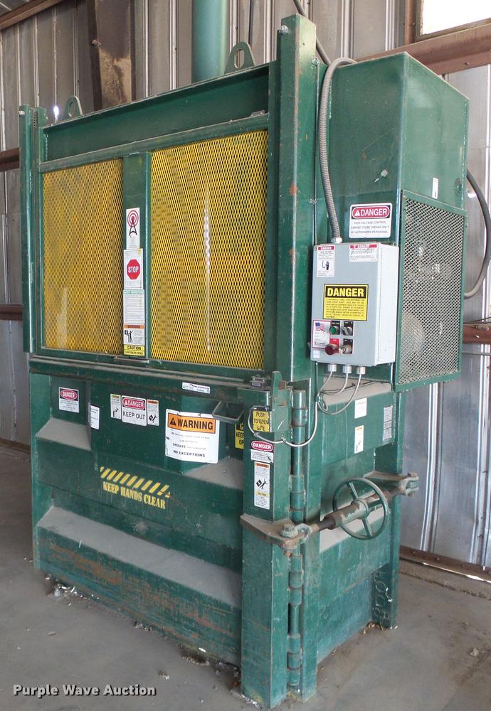 image for item EQ9092 2002 Wastequip 6030XHD vertical recycling baler