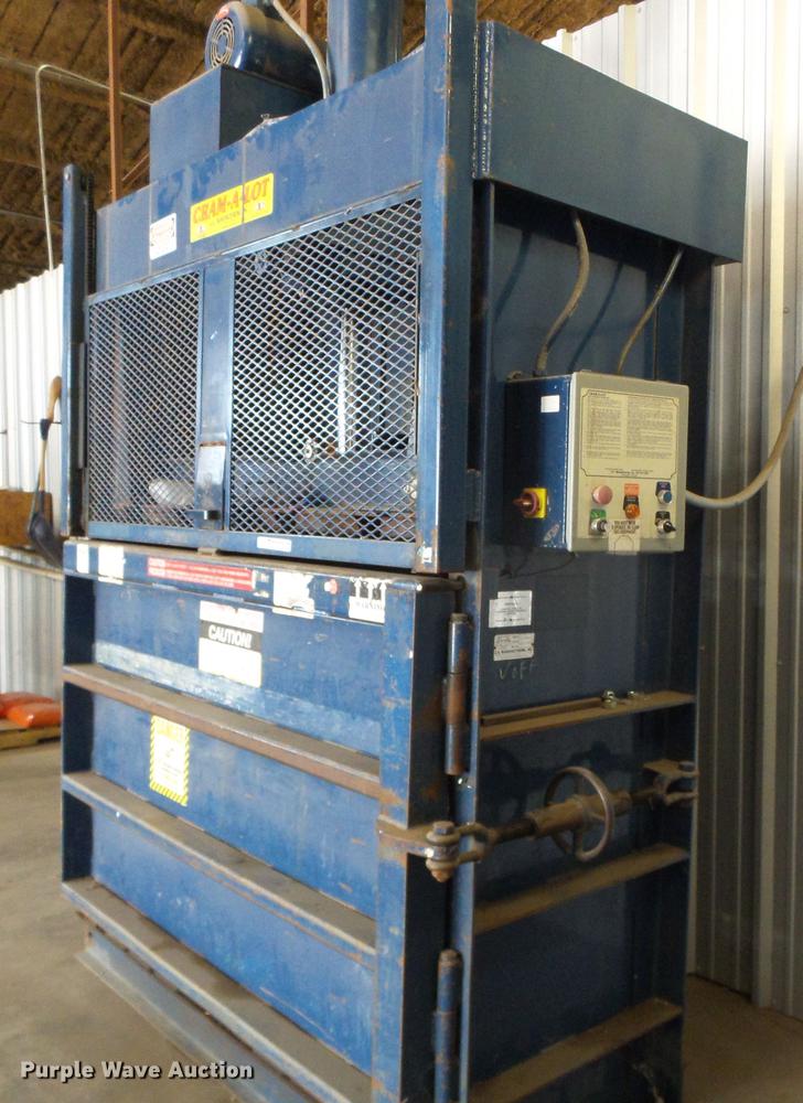 image for item EQ9094 1997 Cram-a-lot 72-HD-LU vertical recycling baler