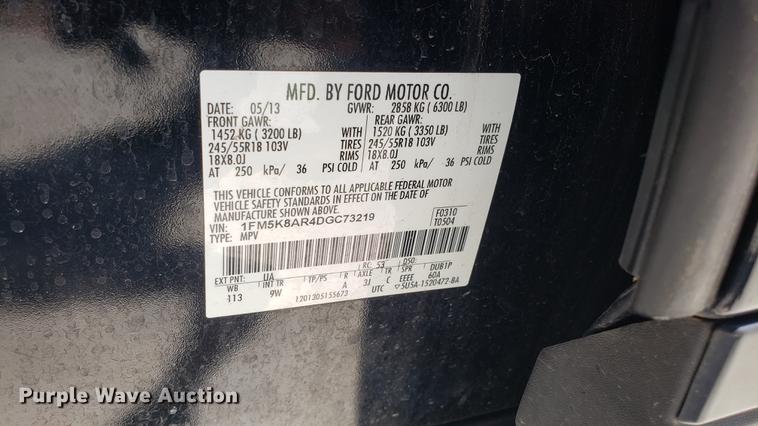 image for item EU9803 2013 Ford Explorer Police Interceptor SUV