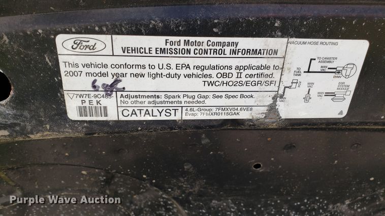 image for item EU9817 2007 Ford Crown Victoria Police Interceptor