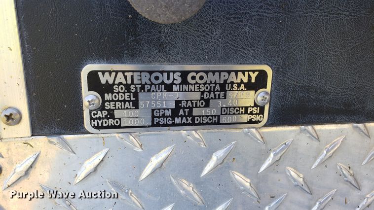 image for item EU9826 Waterous CPK-3 fire truck bed