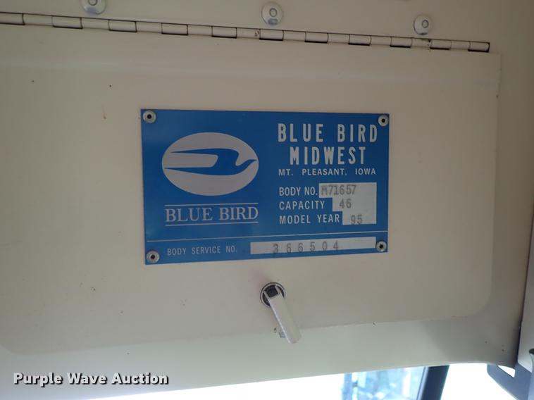image for item FH9920 1995 Blue Bird TC2000 school bus
