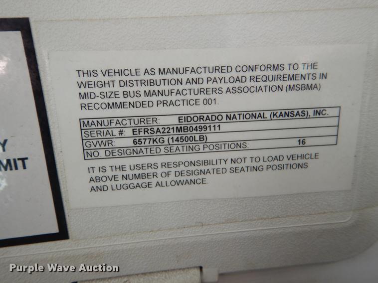 image for item FT9501 2011 Ford Econoline E450 shuttle bus