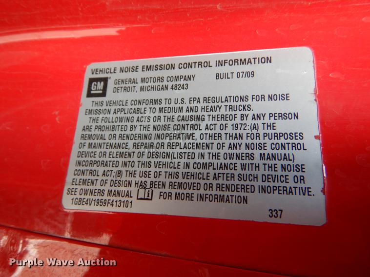 image for item FT9511 2009 Chevrolet C4500 ambulance