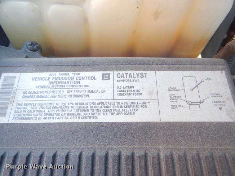 image for item FT9547 2004 Chevrolet Silverado 1500 Ext. Cab pickup truck