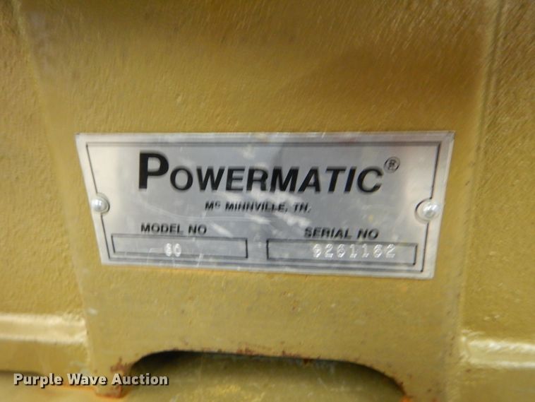 image for item FT9657 Powermatic 60 jointer