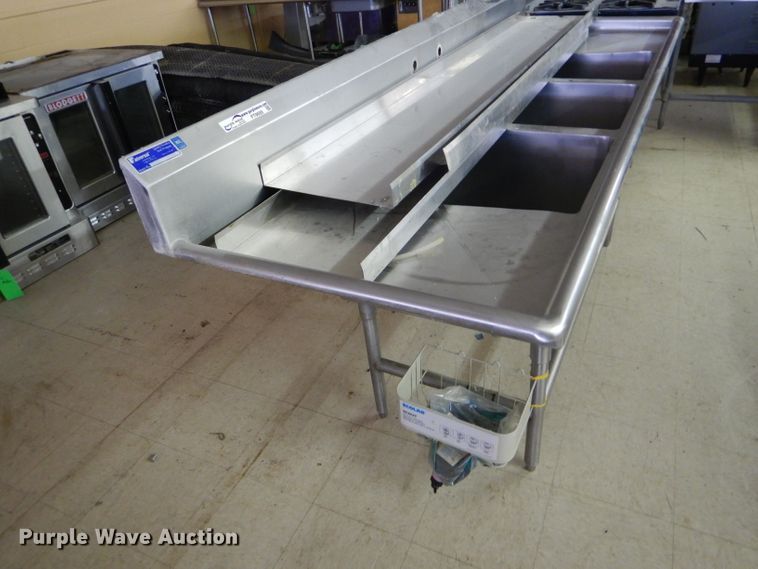 image for item FT9688 Universal three compartment stainless steel sink