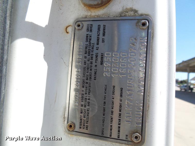 image for item DB2198 1993 Isuzu FTR rollback truck