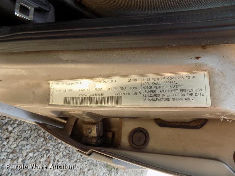 image for item DB9554 1990 Volkswagen Jetta