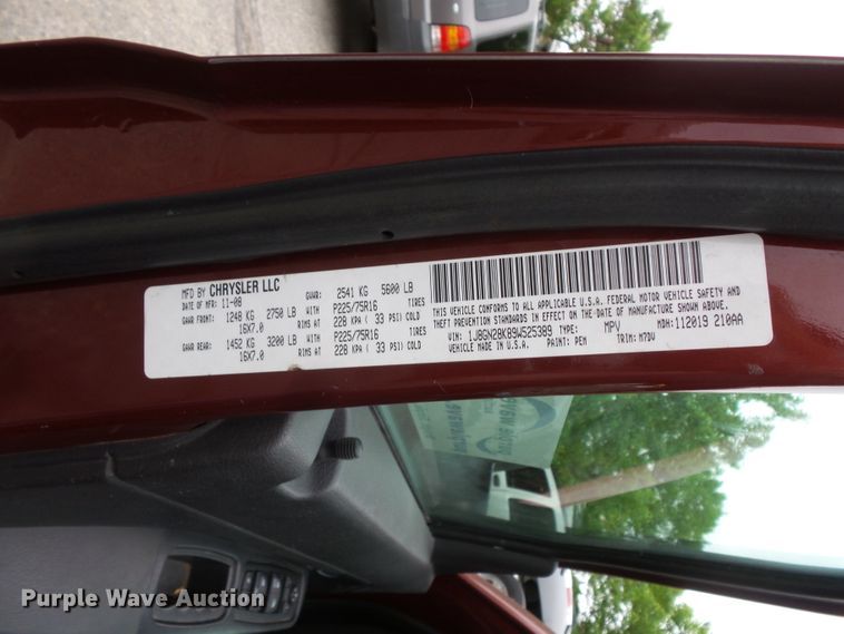 image for item DC4541 2009 Jeep Liberty SUV