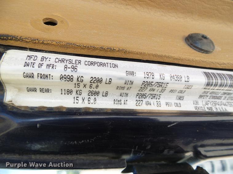 image for item DC5146 1997 Jeep Wrangler SUV