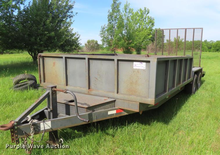 image for item DD6171 2011 Millertime side dump utility trailer