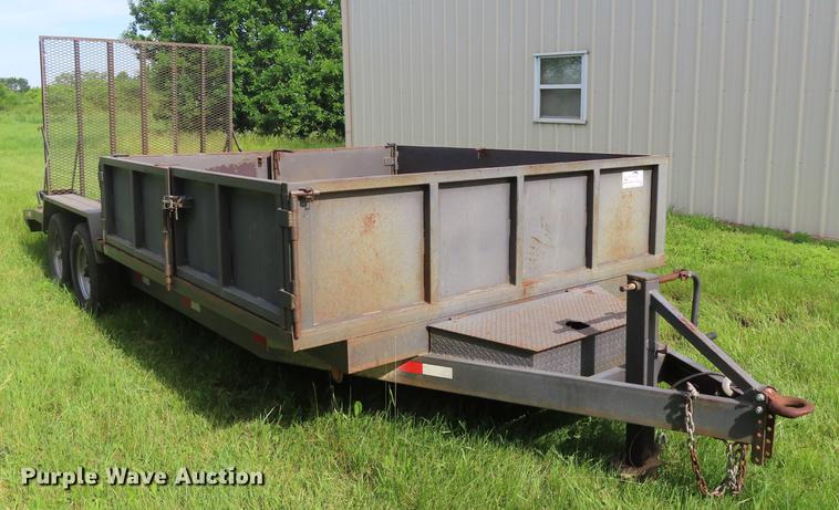 image for item DD6171 2011 Millertime side dump utility trailer