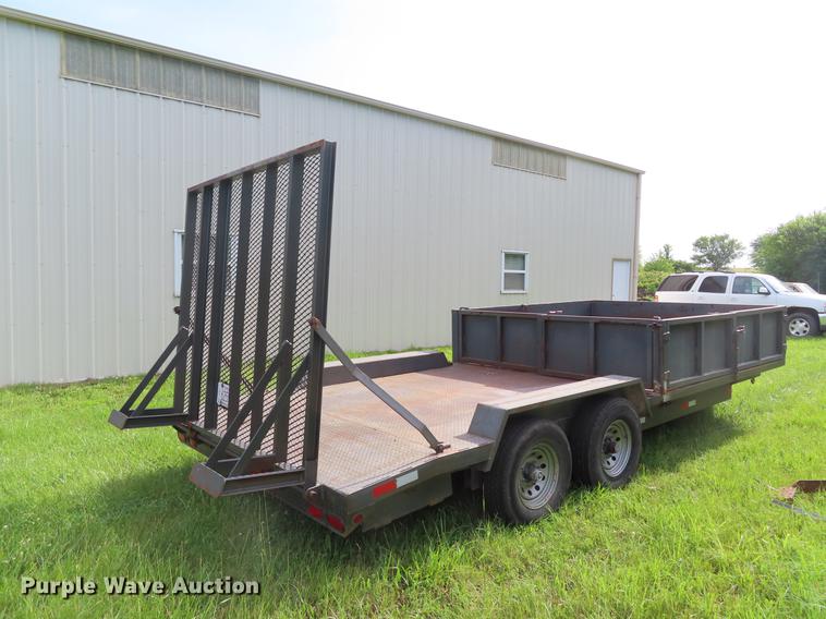 image for item DD6171 2011 Millertime side dump utility trailer