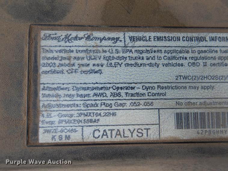 image for item DE3973 2003 Ford F150 pickup truck