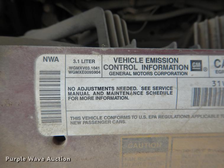 image for item DE3974 1998 Chevrolet Lumina