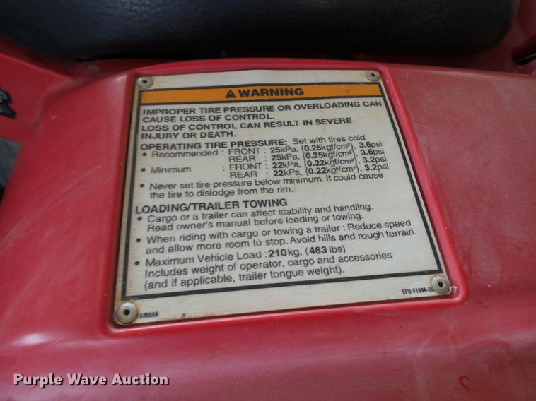 image for item DE7816 2003 Yamaha Big Bear ATV