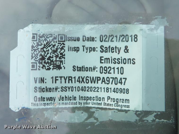 image for item DE8126 1998 Ford Ranger XLT SuperCab pickup truck