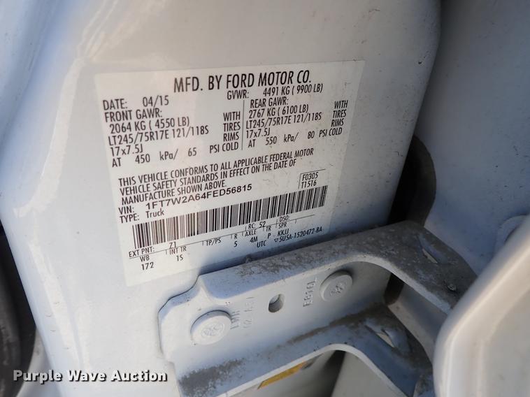 image for item DF1216 2015 Ford F250 Super Duty Crew Cab pickup truck