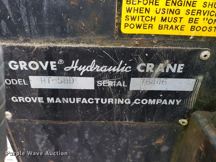 image for item DF2468 Grove RT58D crane