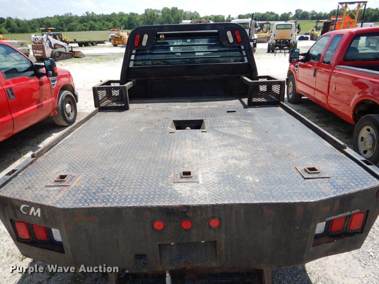 image for item DF7317 2011 Ford F350 Super Duty XL Crew Cab flatbed pickup truck