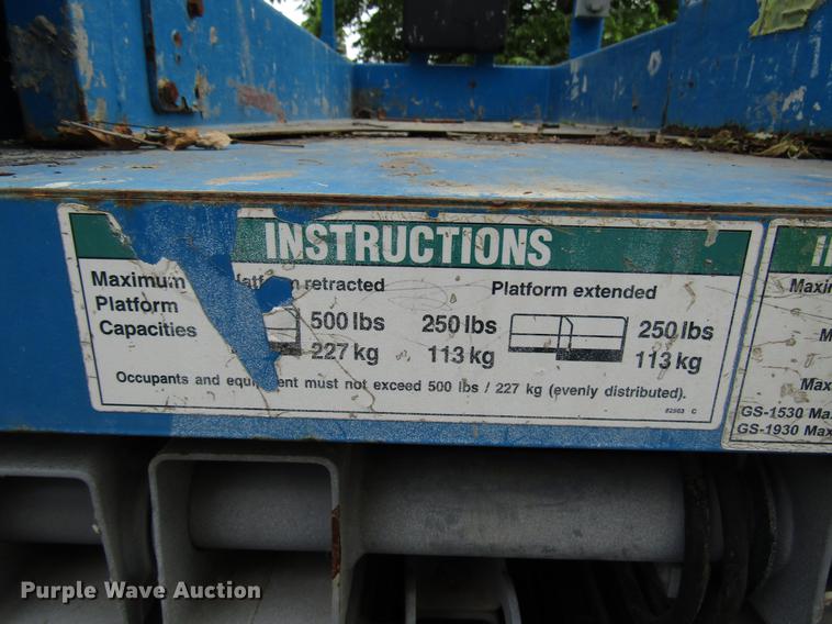 image for item DG1184 Genie GS-1930 scissor lift