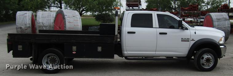 image for item DG1188 2014 Dodge Ram 5500 Crew Cab flatbed truck