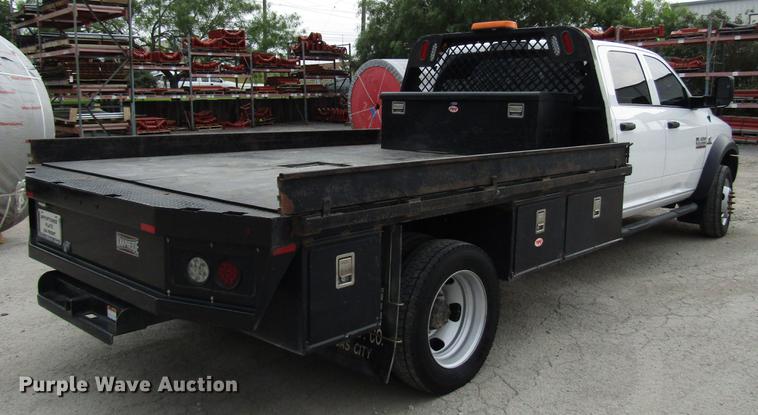 image for item DG1188 2014 Dodge Ram 5500 Crew Cab flatbed truck