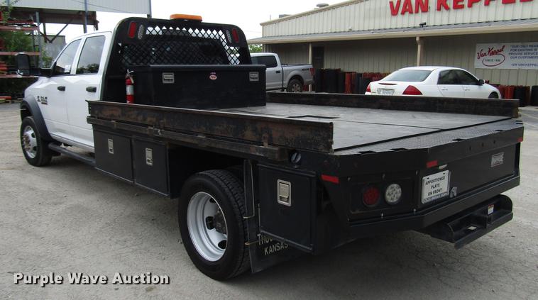 image for item DG1188 2014 Dodge Ram 5500 Crew Cab flatbed truck