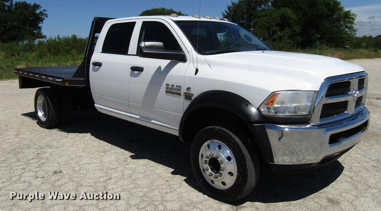 image for item DG1236 2014 Dodge Ram 5500 Crew Cab flatbed truck
