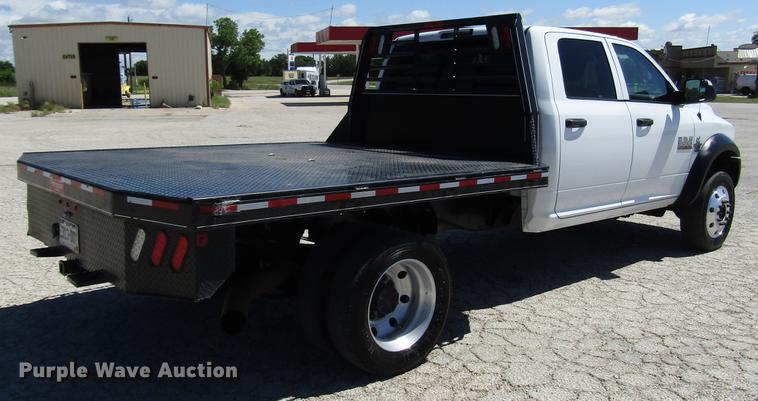 image for item DG1236 2014 Dodge Ram 5500 Crew Cab flatbed truck
