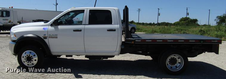 image for item DG1236 2014 Dodge Ram 5500 Crew Cab flatbed truck