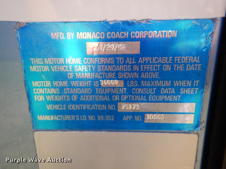 image for item DG4768 1997 Monaco Monocoque Roadmaster R-350E Executive RV