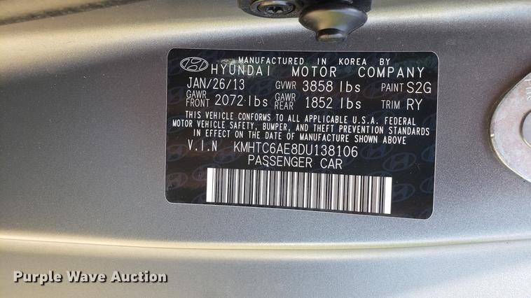 image for item EU9799 2013 Hyundai Veloster Turbo