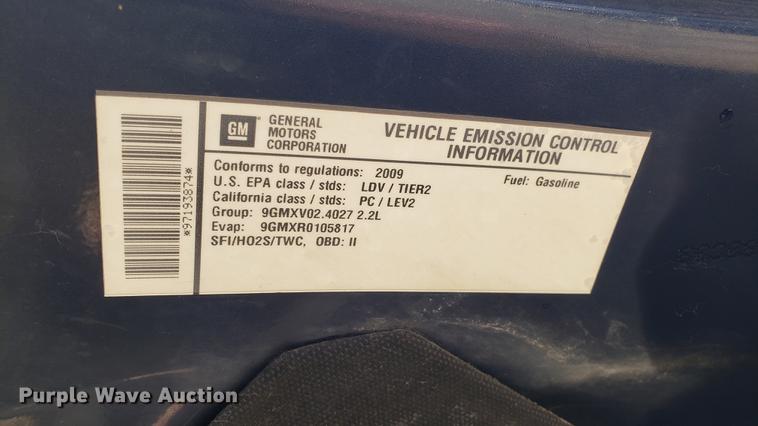 image for item EU9800 2009 Chevrolet Cobalt LS