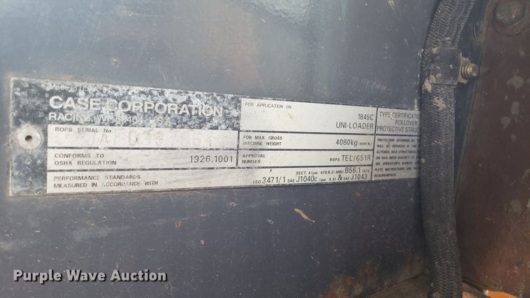 image for item EU9830 2001 Case 1845C skid steer