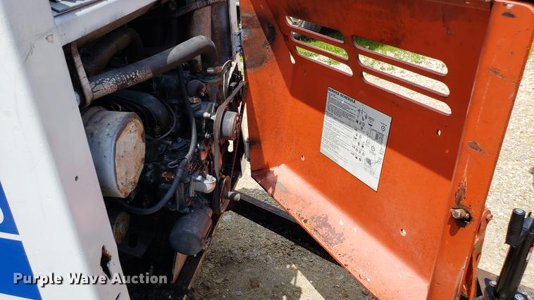 image for item EU9848 1985 Bobcat 743 skid steer with trailer