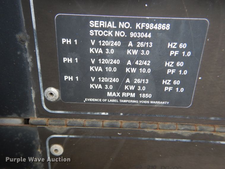 image for item FQ9845 Miller Air Pak welder/generator/air compressor
