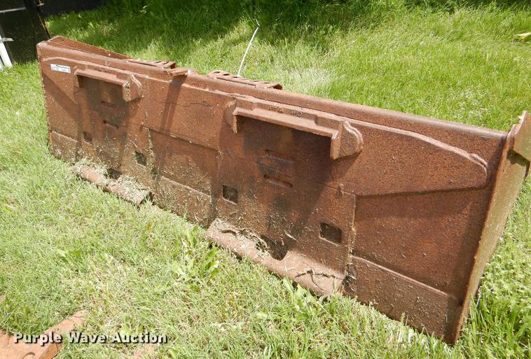 image for item FQ9876 (2) skid steer buckets