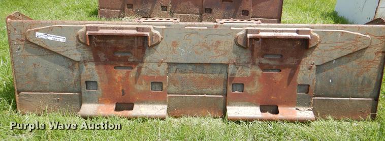 image for item FQ9876 (2) skid steer buckets