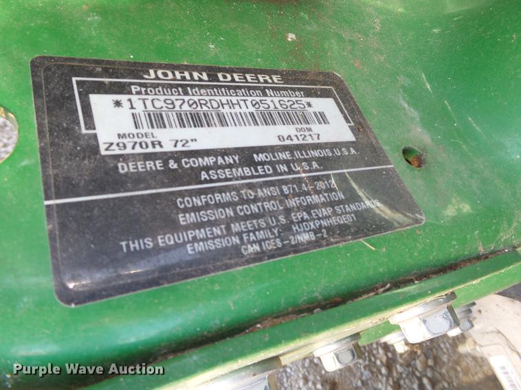 image for item FS9571 John Deere Z970R lawn mower