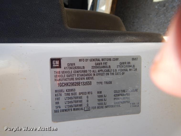 image for item FT9538 2008 Chevrolet Silverado 2500HD LT Ext. Cab pickup truck